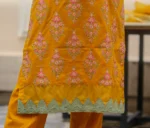 3pc Embroidered Suit with Organza Dupatta (Stitched) - Image 7