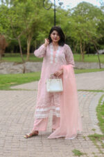 3pc chikankari (stitched)