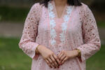 3pc Chikankari Suit with Organza Dupatta (Stitched) - Image 4