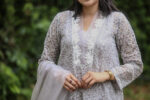 3pc Chikankari Suit with Organza Dupatta (Stitched) - Image 4