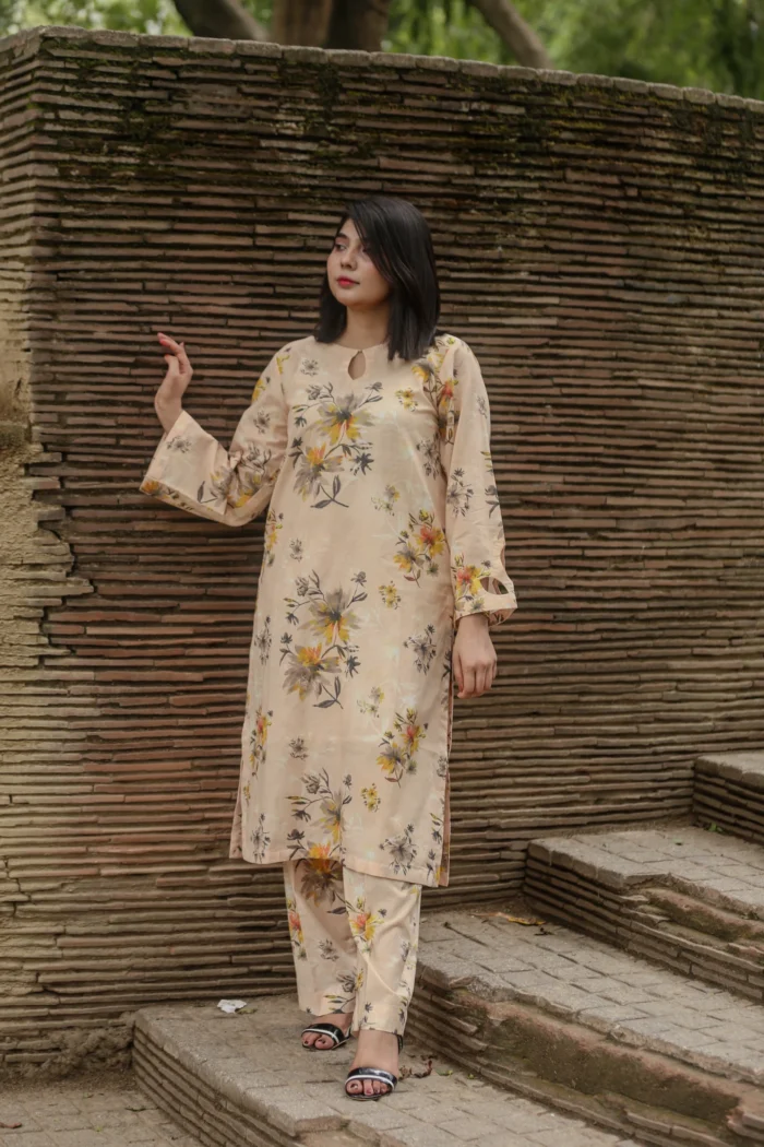 2pc lawn suit-Printed (Stitched) - Image 2