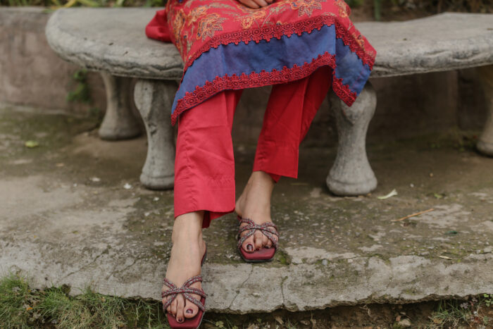 2pc Embroidered Suit Dark Pink (Stitched) - Image 8